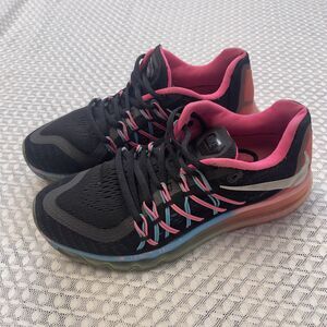 Nike Air Max 2015 Black Clearwater Sneakers Shoes Women Size 8 GUC